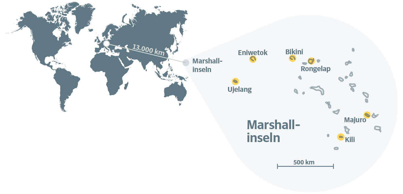 Karte Marshall Inseln