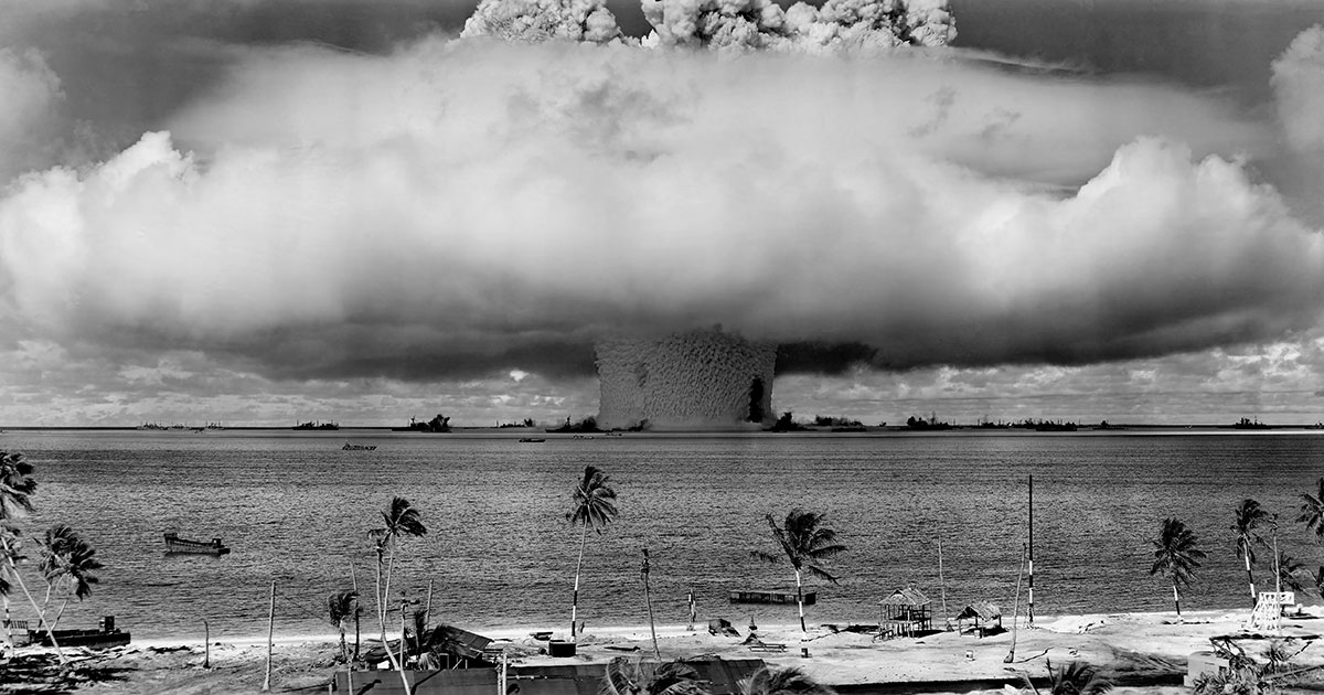 Explosion der Atombombe Castle Bravo